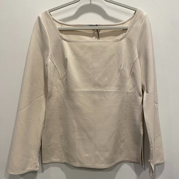 MM Lafleur Tops - BRAND NEW, MM. LAFLEUR The Jace Top - Washable Ponte, Color Pearl, Size M